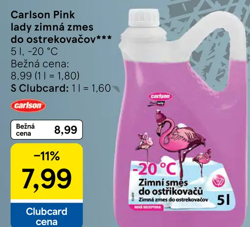 Carlson Pink lady zimná zmes do ostrekovačov