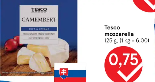 Tesco mozzarella