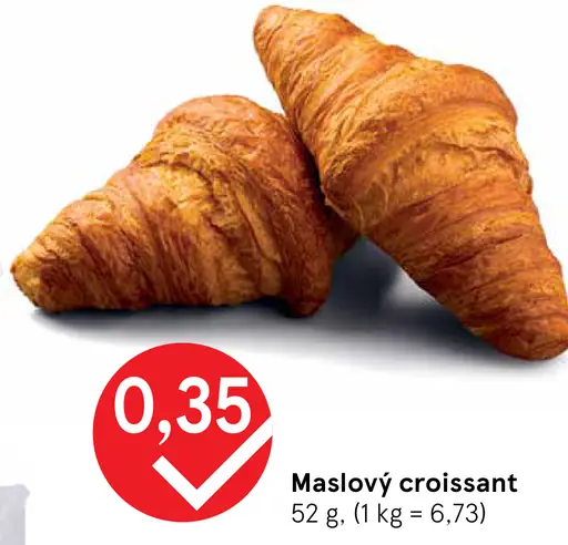 Maslový croissant