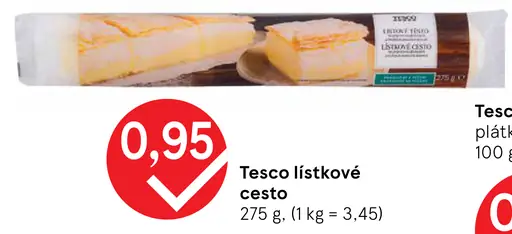 Tesco lístkové cesto