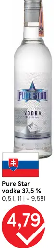 Pure Star vodka 37,5 %