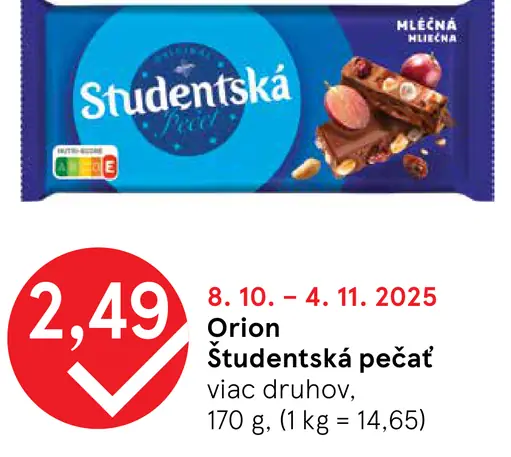 ORION ŠTUDENTSKÁ PEČAŤ