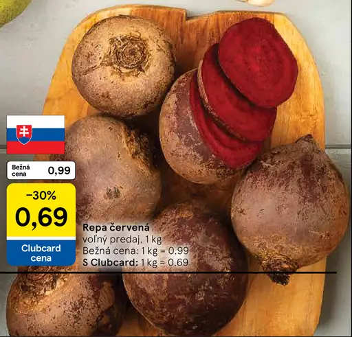 Repa červená