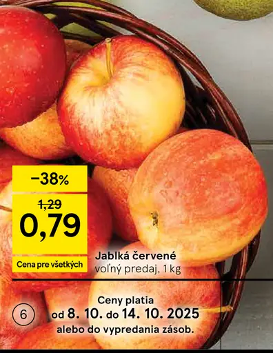 Červené jablká