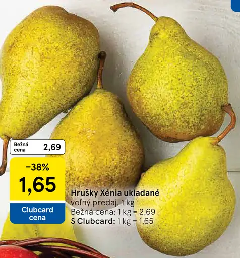 Hrušky Xénia ukladané