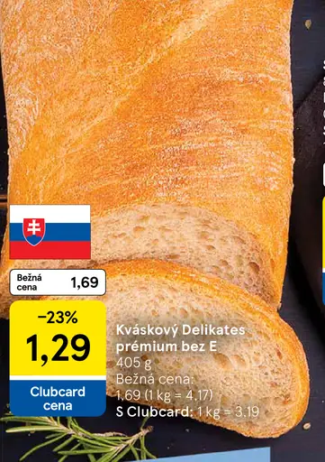 Kváskový Delikates prémiový bez E