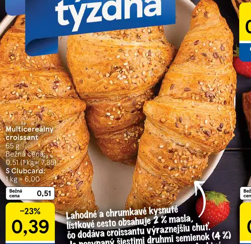 Multicereálny croissant