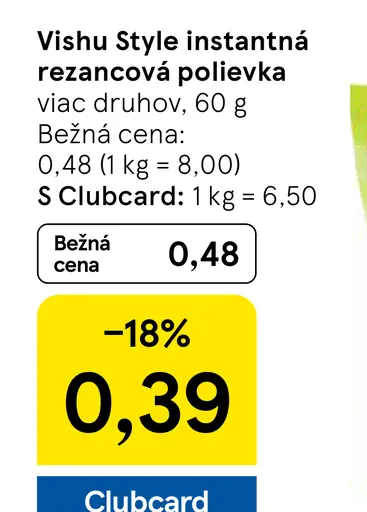 Vishu Style instantná rezancová polievka