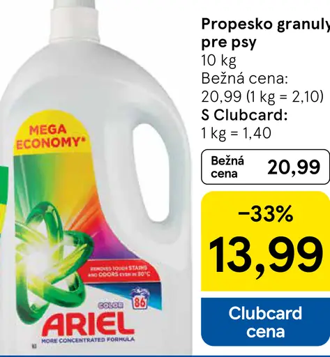 Ariel prací prostriedok