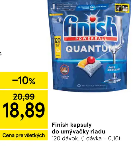 Finish Kapsuly do umývačky riadu