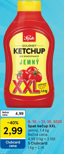 Spak kečup jemný XXL