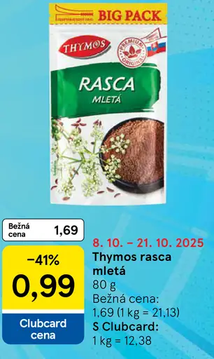 Thymos Rasca mletá