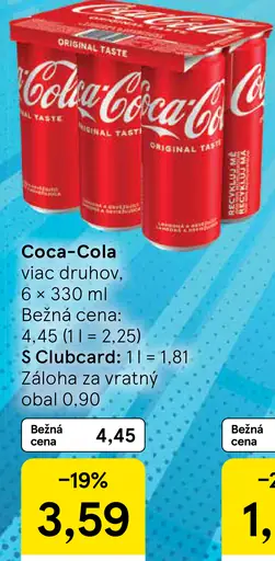 Coca-Cola viac druhov