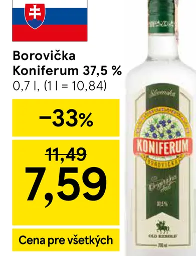 Borovička Koniferum 37,5 %