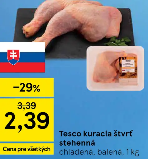 Tesco kuracia štvrť stehenná