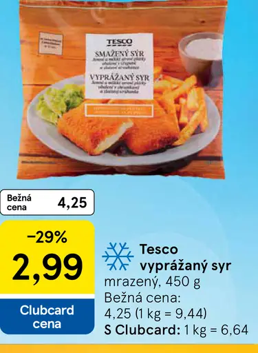 Tesco tavený syr
