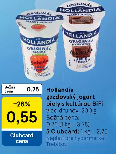 Hollandia Gazdovský biely jogurt