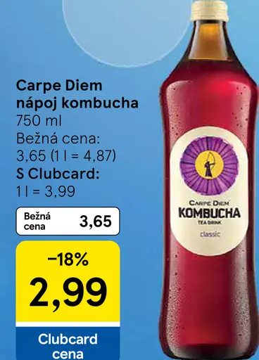 Carpe Diem nápoj kombucha