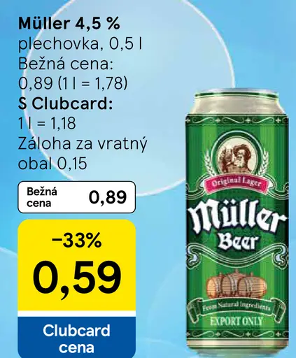 Müller 4.5% plechovka