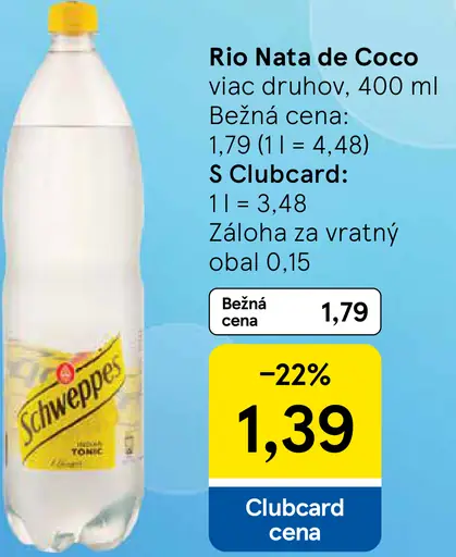 Schweppes tonic