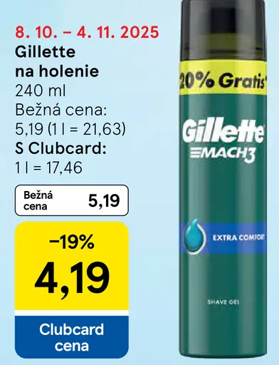 Gillette na holenie