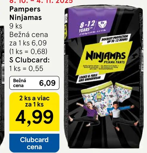 Pampers ninjamas