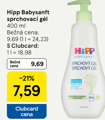HiPP Babysanft sprchovací gél