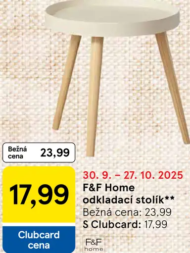 F&F Home odkladací stolík