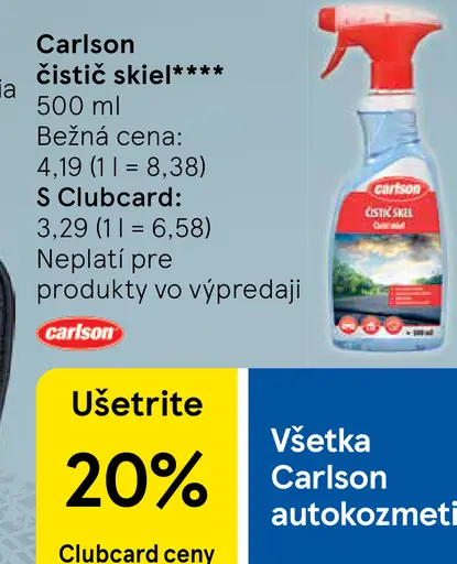 Carlson čistič skiel