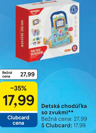 Detská chodúľka so zvukmi