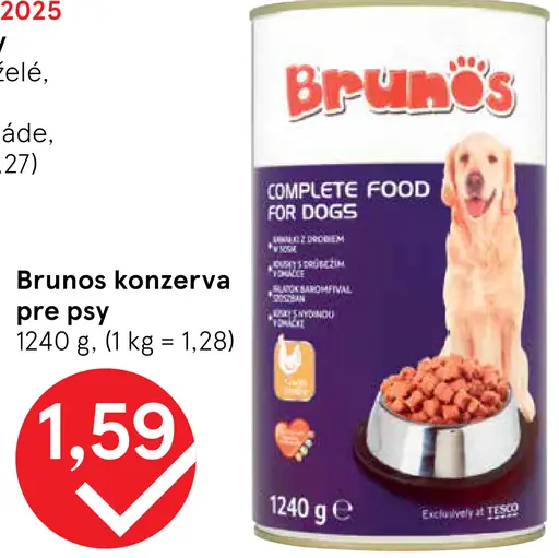 Brunos konzerva pre psy