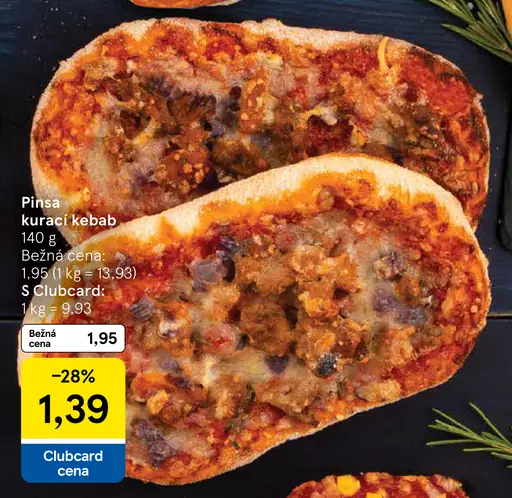 Pinsa kurací kebab