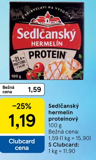 Sedlčanský Protein hermelín