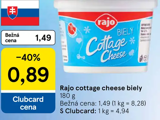 Rajo Cottage Cheese biely