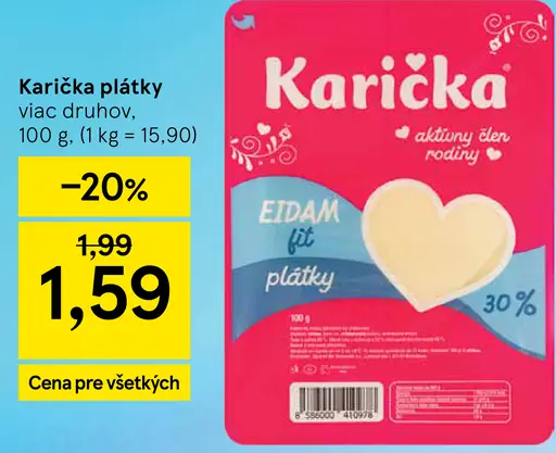 Karička plátky