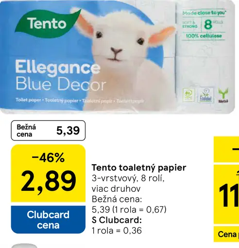 Tento toaletný papier 3-vrstvový Elegance Blue Decor