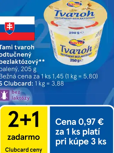 Tami Tvaroh odtučnený bezlaktózový