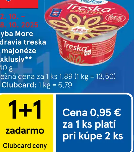 Ryba More treska v majonéze