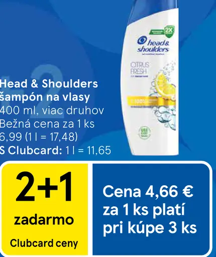 Head & Shoulders šampón na vlasy