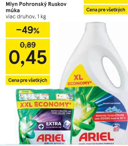 Ariel prací prostriedok