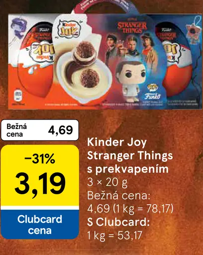 Kinder Joy Stranger Things s prekvapením