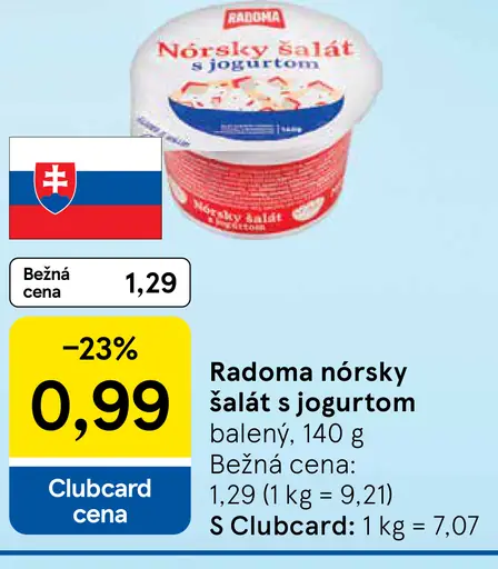 Radoma Nórsky šalát s jogurtom