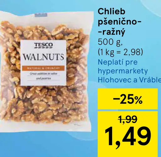 Tesco pekanové orechy