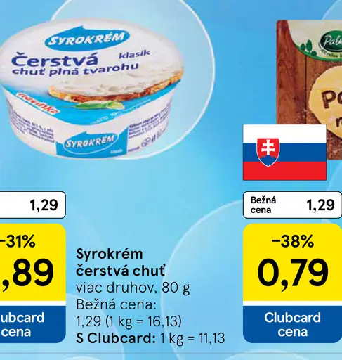 Syrokrém Čerstvá Chuť
