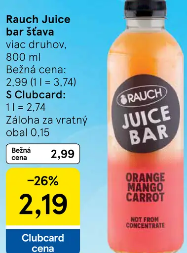 Rauch Juice bar šťava