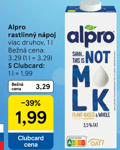 Alpro rastlinný nápoj