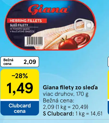 Giana filety zo sleďa