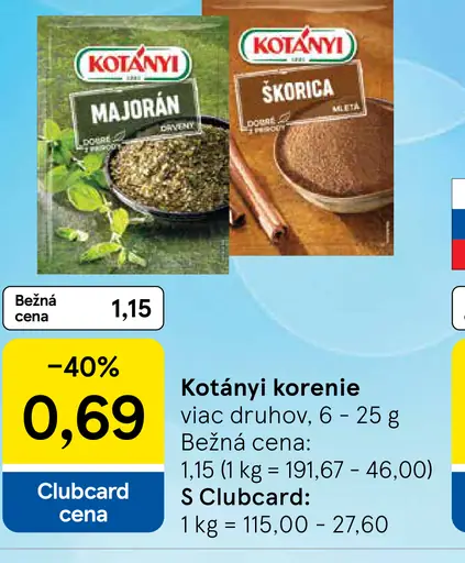 Kotányi Korenie