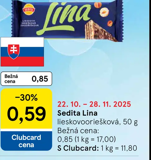 Sedita Lina lieskooříšková
