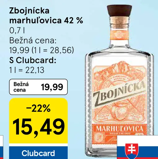 Zbojnícka Marhuľovica 42%